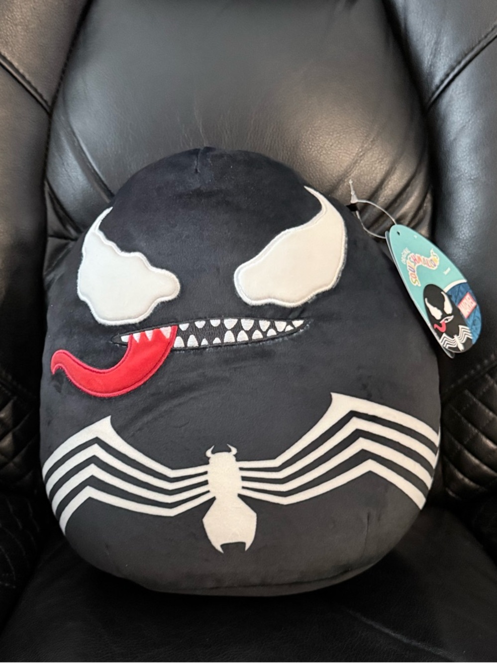 Squishmallows Venom Plush - Black, White & Red